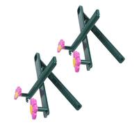 jojofuny 2pcs Portable Book Holder Foldable Bookshelf No Assembly Plastic Floral Shape Book Stand for Reading with Hands-Free Design and Playful Floral Touch for Kitchen Use by Home Chefs