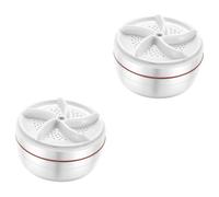 jojofuny 2pcs Portable Mini Washing Machine Usb Powered Compact Washer for Socks and Underwear for and Apartments Lightweight Stable Cup Space-saving Design