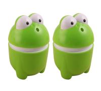 jojofuny 2pcs Press-type Toothpick Case Cartoon Toothpick Holder Green Pp Animal-shaped Automatic Dispensing for Family Life and Restaurants