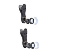 jojofuny 2pcs Professional Mobile Phone Camera Lens 1 Macro Lens Kit Easy to Install