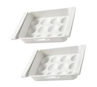 jojofuny 2Pcs Refrigerator Egg Containers Storage Boxes Thick Organizer for Kitchen and Fridge with Large Capacity for Household Egg Storage