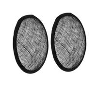 jojofuny 2pcs Round Black Linen Hat Felt with Mesh Base Creative DIY Fascinator Hat Making Supplies Women’s Practical Accessories for Wedding and Craft Use