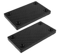 jojofuny 2pcs Rubber Lift Mats for Two Post Car Lift, Anti-slip Jack Pads Cushioning Protection, Compatible Vehicle Maintenance and Garage Floor Jack Replacement