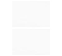 jojofuny 2pcs Self-Adhesive Whiteboard Wall Sticker, Removable Whiteboard Sticker, Plastic, White, 2 Sheets, Easy Application, Reusable, for Office and Conferences