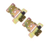 jojofuny 2Pcs Self-Locking Folding Leg Hinges Heavy Duty Iron Brackets Space-Saving Collapsible Support for Furniture Tables and Chairs