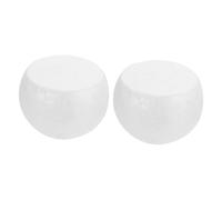 jojofuny 2pcs Shaped Polystyrene Cake Dummies White Dome Shape Foam Moulds for DIY Crafting Cake Decorating Practice Birthday and Wedding Displays
