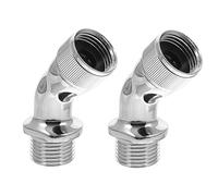 jojofuny 2pcs Shower Elbow Adapter Angle Extender Connector for Shower Arm Corrosion Resistant High Heat and Pressure Resistant Easy Twist Installation