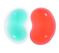jojofuny 2pcs Silicone Mouse Wrist Rest Ergonomic Pad for Office Use Comfortable Support for Laptop Gaming Compact Design Red Green Colors for Travel
