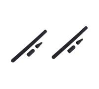 jojofuny 2pcs Silicone Pen Sleeve Protective Cover for Pencil Integrated Pen Cap Shock-resistant and Water-resistant Black Silicone Stylus Holder for Touch Screens