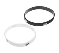 jojofuny 2pcs Silicone Relationship Bracelets with Yin Yang Design, Street Dance Wristband Preventing Slipping and Falling, Unique Hip-hop Style for Men and Couples in Daily Life