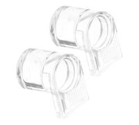 jojofuny 2Pcs Small Transparent Acrylic Ant Waterer and Food Dish Reptile Feeder Bowls for Geckos Chameleons and Ants with Easy-clean Design and Clear Water Level Visibility