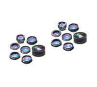 jojofuny 2pcs Smartphone Camera Phone Kit Wide Angle Macro Telephoto Polarized Starlight Fish-eye Kaleidoscope Lenses