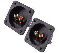 jojofuny 2pcs Speaker Terminal Cup Push Spring Connectors for Diy Speaker Kit for Car Subwoofer and Box Wiring