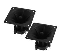 jojofuny 2pcs Square Tweeter Speaker 85x85mm Plastic and Alloy Portable Audio Tweeter Drivers for DIY Speaker Enclosure Setups and Mobile Audio Applications