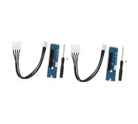 jojofuny 2pcs Ssd to Pci-e Riser Card to Pci-e Adapter Multiplier for Solid State Drive Simple Installation Random Color