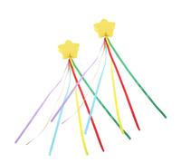 jojofuny 2pcs Star Shaped Car Antenna Decorative Topper in Yellow Sponge Material, Easy Installation and Protecting The Antenna, for Outdoor Travel and Everyday Driving Exterior Vehicle