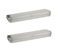 jojofuny 2pcs Stationery Pencil Box Pen Supplies School Home File Organiser for Students