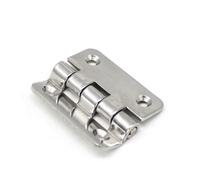 jojofuny 2Pcs Thickened Stainless Steel Door Hinge Practical Flat Mute Cupboard Hinge for Kitchen Cabinets Wooden Doors Anti-Rust Hardware for Quiet Home and DIY Projects