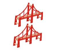 jojofuny 2Pcs Train Bridges Train Track Accessories for Enhance Creativity Logical Thinking for Playtime with Parents Holiday