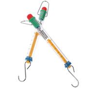 jojofuny 2Pcs Tubular Spring Balance Scale Dual Scale for Physics Experiments Teaching Aids with Hanging Loop for Classroom Use Random Color Random Color