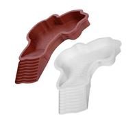 jojofuny 2PCS Turtle Bath Pool with Non-slip Ramp Multifunctional Reptile Basin for Semi-aquatic Turtles Feeding Station Basking Platform Stable and Easy to Clean