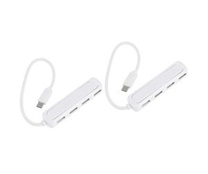 jojofuny 2pcs Type-c Hub Otg Type-c to USB Converter Usb-c Hub for Multi USB Port Type C