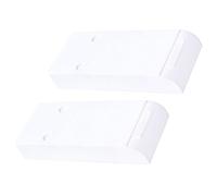 jojofuny 2Pcs Under Table Stationery Storage Box Invisible Drawer Type Organizer for Desk Bottom Durable Abs Material Pencil Holder for Classroom Office Kitchen Bathroom Use