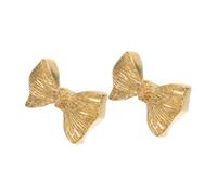 jojofuny 2pcs Vintage Brass Bow Pull Cabinet Handles Antique Decorative Bowknot Drawer Knobs with Smooth Polished Surface Easy Installation Suitable for Kitchen Cabinets Dressers Wardrobes
