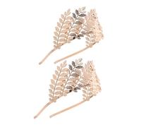 jojofuny 2pcs Vintage Gold Leaf Headband Roman Crown Bridal Hairpiece Greek Goddess Inspired Wedding Accessory for Brides Halloween Party Carnival