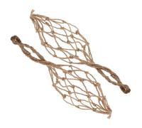 jojofuny 2pcs Vintage Twine Rope Wine Bottle Carrier Bag Decorative Mesh Net Wine Jar Tote for Travel and Storage Rustic for Home Bar and Restaurant Use