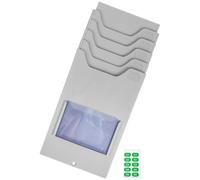 jojofuny 2pcs Wall Mounted Card Holder Attendance Organizer for Warehouse Office Rack for Material Card Display and Inventory Management