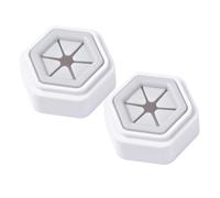 jojofuny 2pcs Wall Mounted Towel Hooks with Strong Sticky Adhesive, PVC and Abs Material, Easy to Use Towel Rack for Dish Cloth and Handkerchief Storage Beside Wash Basin at Home