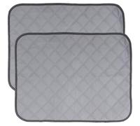 jojofuny 2pcs Washable Small Pet Cage Liners Foldable Hamster Pee Pads Polyester Comfortable Cage Bedding for Hedgehog and Rat