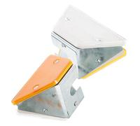 jojofuny 2pcs Waterproof Sturdy Trapezoid Reflector Road Markers Made of Abs and Iron, Double-sided Reflective Driveway Markers for High Visibility and Safety on Roads and Driveways