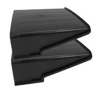 jojofuny 2PCS Weatherproof Security Camera Covers Plastic Sun Rain Shield for Outdoor Monitoring UV Protection Roof for Surveillance Easy Installation Black