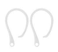jojofuny 2pcs White Anti-slip Sports Ear Hooks Compatible with Airpods Pro and Earbud Holder Headphone Ear Hanger Replacement Accessories for Secure Fit during Exercise