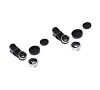 jojofuny 2pcs Wide Angle Fisheye Lens Kit for Smartphones Super Wide Angle Macro Clip Camera Fisheye for Silver