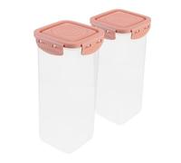 jojofuny 2pcs Yogurt Fermentation Cup Bread Container Airtight Lid Plastic for Kitchen Counter Flour Keeper Sandwich Containers Cereal Storage Food Bread Case