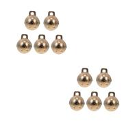 jojofuny 2sets 5 Pcs Copper Pet Collar Bells Durable Jingle Bell Ornaments for DIY Crafts Festive Decor for Pet Accessories Create Joyful Atmosphere 5pcs*2