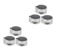 jojofuny 2sets Gas Stove Control Knobs Durable Zinc Alloy Replacement Switches for Easy Operation Compatible with Various Hobs and Ovens Stylish and Practical Design 3pcs*2