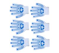 jojofuny 3 Pairs Breathable Gardening Gloves Polyester Cotton Protective Gloves for Ages for Boys Washable Comfortable Fit