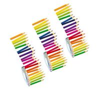 jojofuny 3 Rolls Replaceable Pencil Border Trim Stickers 7.6cm X 5m Colorful Cartoon Pattern Decorative Bulletin Board Borders for Classroom and School Decoration