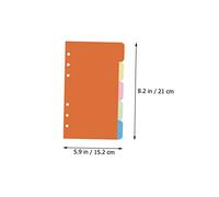 jojofuny 30 Pcs Assorted Color Index Tab Dividers Loose-leaf Papers with Writable Tabs for Binder Organizers Refill for Journals Notebooks and File Sorting