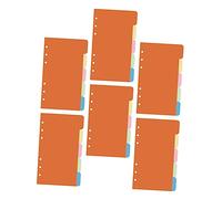 jojofuny 30 Pcs Assorted Color Pocketbook Tab Dividers Writable Index Inserts for Loose Leaf Papers Binder Organizers Smooth Surface for Reports Presentations and Daily Use