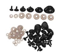jojofuny 30 Pcs DIY Plastic Animal Safety with Washers for Stuffed Craft Projects Secure Fit Craft for Dolls Amigurumi and Handmade Animal Accessories