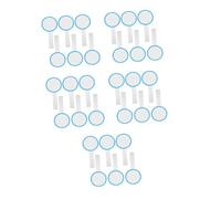 jojofuny 30 Pcs Writable Judges Scoreboards Blank Single Sided Dry Erase Paddles for Auctions Voting Classroom Use Board Blue Circle