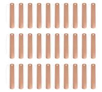 jojofuny 30 Sets Copper Plate Label Metal Plate Label for Vegetable Garden and Pots Lightweight Easy DIY Install Round Shape Gardening Hanging Tag with Copper Wire