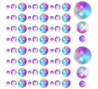 jojofuny 300pcs Assorted Color Faux Pearl Beads 8-20mm No Hole Round Plastic Pearls for Crafting, Versatile Vase Filler Resistant to Fading, for DIY and Box Art Projects