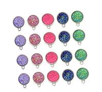 jojofuny 30pcs Alloy DIY Jewelry Making Charms Mixed Color Pendant for Bracelets Necklaces Earrings and Craft Projects Skin Friendly Jewelry Findings