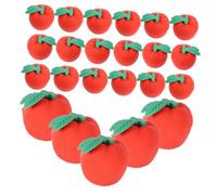 jojofuny 30pcs Mini Apple Erasers for Fun School Rewards Classroom Incentives Tiny Fruit Design Erasers Pencil Mark Erasing Practical Student Supplies